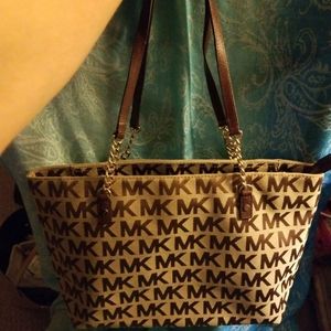 NEW Michael Kors tan signature tote